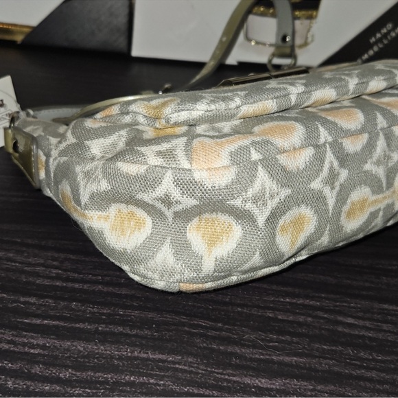 Coach Kristin Ikat OP Art Hobo Flap Shoulder Bag. NWT - Picture 6 of 15